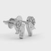 Designer Platinum Diamond Heart Earrings JL PT E LC847