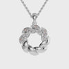 Platinum Pendant with Diamonds for Women JL PT P 1254