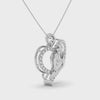 Designer Platinum Heart Diamond Pendant for Women JL PT P LC948