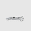 0.50cts. Solitaire Platinum Diamond Shank Engagement Ring JL PT 0029