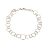 Japanese Circle Links Platinum Bracelet for Women JL PTB 1155