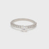 Customised 30-Pointer Platinum Solitaire Ring with Diamonds JL PT 944