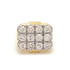 18K Yellow Gold Diamond Ring for Men