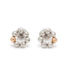 Evara Platinum Rose Gold Diamond Cut Earrings for Women JL PT E 253