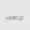10-Pointer Platinum Diamond Ring for Women with a Curve JL PT G 117