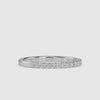Half Eternity Platinum Ring with Diamonds for Women JL PT 0018