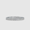 3-Pointer Platinum Half Eternity Diamond Ring for Women JL PT 0026