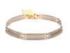 Designer Platinum & Yellow Gold Bracelet for Men JL PTB 1056