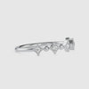 Platinum Diamond Engagement Ring with Diamond Cut Balls Design JL PT 0699