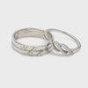 Designer Platinum Couple Rings with Diamonds JL PT 452