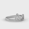 Designer Platinum Diamond Heart Ring for Women JL PT LC886