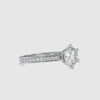 0.50cts. Solitaire Platinum Diamond Shank Engagement Ring JL PT 0023
