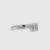 0.30cts. Princess Cut Diamond Platinum Solitaire Engagement Ring JL PT 0077-A