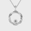 Platinum Diamond in Circle Pendant for Women JL PT P 1206