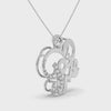 Designer Platinum Heart Diamond Pendant for Women JL PT P LC945