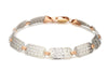 Platinum & Rose Gold Bracelet for Men JL PTB 1060-Z