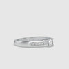 30-Pointer Platinum Solitaire Engagement Ring for Women with Accent Diamonds JL PT G 119