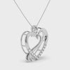 Designer Platinum Heart Diamond Pendant for Women JL PT P LC935