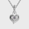 Platinum Diamonds Heart Pendant for Women JL PT P 1300