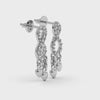 Designer Platinum Diamond Heart Earrings for Women  JL PT E LC827