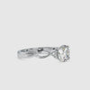 0.30cts. Solitaire Platinum Twisted Shank Engagement Ring JL PT 0137-B
