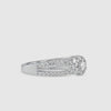 Ready to Ship | Ring Size 9, Designer 15-Pointer Platinum Diamond Engagement Ring JL PT G-102