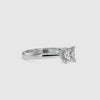 0.30cts. Princess Cut Diamond Solitaire Platinum Engagement Ring JL PT 0065-A
