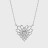 Platinum Diamond Heart  Pendant for Women JL PT P 18007