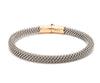 Platinum & Rose Gold Bracelet for Men JL PTB 1087