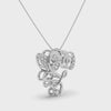 Designer Platinum Heart Diamond Pendant for Women JL PT P LC928