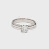 30 Pointer Princess Cut Solitaire Platinum Ring with 4 Prongs JL PT 440-A
