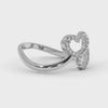 Designer Platinum Diamond Ring for Women JL PT LC856