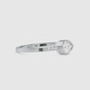30-Pointer Pear Cut Solitaire Diamond Accents Platinum Ring JL PT 0682