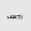 Designer Platinum Diamond Ring with Solitaire-Look for Women JL PT 0165