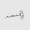 0.30cts. Solitaire Platinum Diamond Halo Engagement Ring JL PT 0662-A