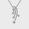 Platinum Pendant with Diamonds for Women JL PT P 1253