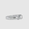 50-Pointer Solitaire Engagement Ring for Women with 2-Row Diamonds Shank JL PT G 116-A