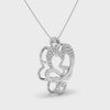Designer Platinum Heart Diamond Pendant for Women JL PT P LC940