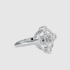 0.30cts. Princess cut Diamond Solitaire Platinum Ring JL PT 0040