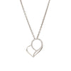 Designer Platinum Heart Pendant with Diamonds JL PT P 8095