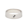 Customised Platinum White & Black Diamond Ring for Men JL PT 1141