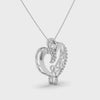 Designer Platinum Heart Diamond Pendant for Women JL PT P LC931