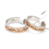Ready to Ship - Ring Size 18 - Designer Platinum & Rose Gold Couple Rings JL PT 1115