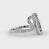 Designer Platinum Diamond Heart Ring for Women JL PT LC897