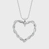 Platinum Diamonds Heart Pendant for Women JL PT P 18006