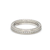 Uniquely Textured Platinum Couple Rings Eternity Style JL PT 528