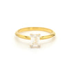 0.70 cts. Emerald cut solitaire 18k Gold Ring for Women