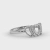 Designer Platinum Diamond Heart Ring for Women JL PT LC900