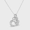 Platinum Diamond Heart Pendant for Women JL PT P LC906