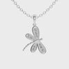 Platinum Diamond Butterfly Pendant for Women JL PT P 1213